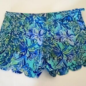 Lilly Pulitzer shorts size 10 blue and green